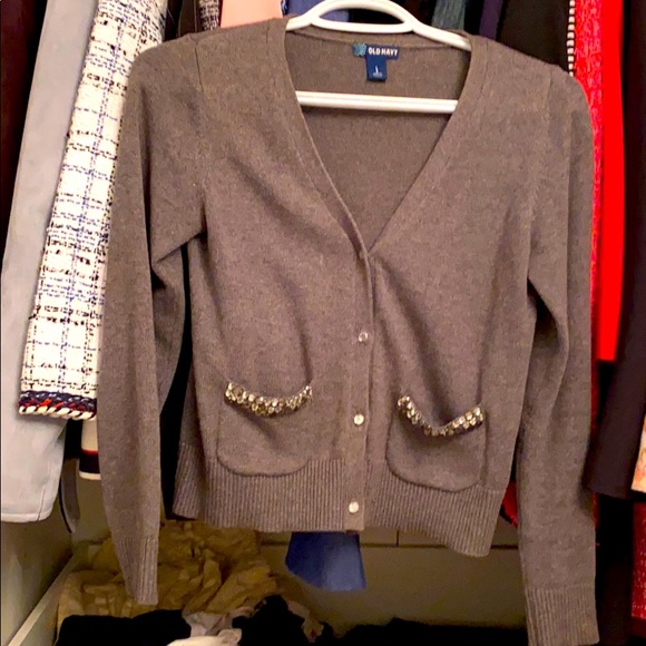 Jewelled grey cardigan - Picture 2 of 5